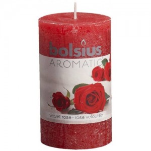 Αρωματικό Κερί Rustic 100-58mm Τριαντάφυλλο