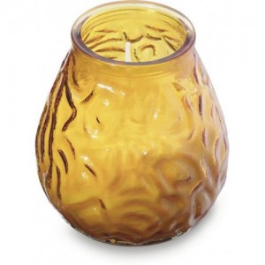 Κερί σε Γυάλινο Βάζο LOWBOY 104-99mm Amber