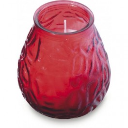 Κερί σε Γυάλινο Βάζο LOWBOY 104-99mm Κόκκινο