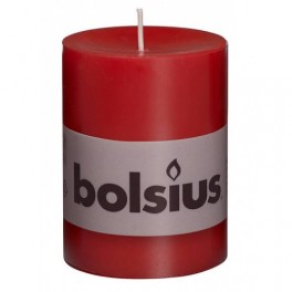 Κερί Κύλινδρος 100-68mm Solid Coloured Κόκκινο
